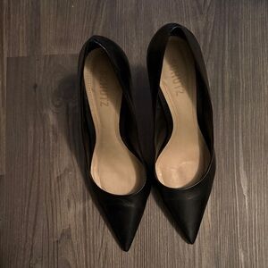 Schutz Black Pointed Toe Heels